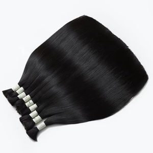 बालों के विस्तार के लिए 100% कच्चे प्राकृतिक बालों को थोक सुपर डबल खींचा क्यूटिकल संरेखित कुंवारी बाल थोक मानव बंडल - Product Image 3