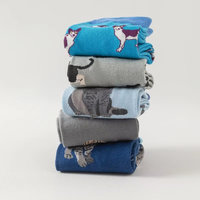 Chaussettes mi-mollet en coton pour femmes, motif chat de dessin animé amusant, style décontracté, pour usage quotidien, cadeau