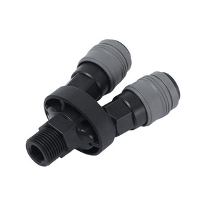 <b>Quick</b> Coupler Plastic Air Compressor <b>Connector</b> 2 Way For Pneumatic System - Product Image 1