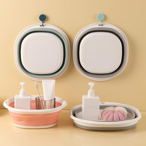 Bol à vaisselle lavabo pliable grand voyage Portable bassin compressé voyage Ultra-léger ménage bassin rétractable bébé - Product Image 4