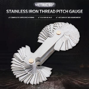 स्क्रू पिच गेज 52 पत्तियों रेंज 0.25-6/4-62tpi स्क्रू टाइप 60 °/55 ° स्क्रू थ्रेड पिच गेज उपकरण - Product Image 6