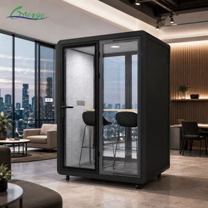 Cabina <span class=keywords><strong>de</strong></span> Oficina Móvil Insonorizada Moderna <span class=keywords><strong>de</strong></span> 2 Plazas, Cabina Acústica para <span class=keywords><strong>Reuniones</strong></span>, Estudio, Teléfono, Privacidad, para Hotel, Escuela - Product Image 1