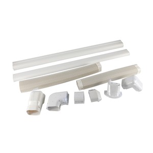 LX Conduit décoratif en PVC pour climatiseur, tube en cuivre, le plus vendu, pour usage domestique, gaines droites en PVC, <span class=keywords><strong>cache</strong></span>-tuyaux décoratif - Product Image 1