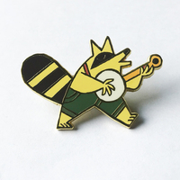 Broche à revers en métal doré, 50 pièces, dragon, design personnalisé, badge goupille