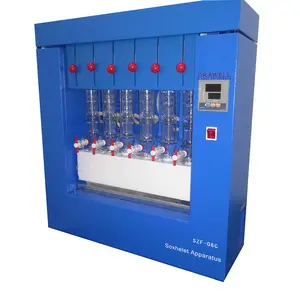 Máquina extractora Soxhlet para laboratorio de DW-SZF-06C, aparato Extractor Soxhlet, 6 muestras