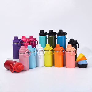 Portable Handle 304 Stainless Steel Insulated Space Kettle Outdoor Sports Water Bottle With Silicone Sleeve Anti Drop Tumbler - Product Image 1