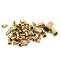 Harga pabrik Cina DIN standar M3 M4 M5 M6 M8 M10 M12 6 #8 #10 #1/4 5/16 3/8 mur keling polesan yang berwarna kuning