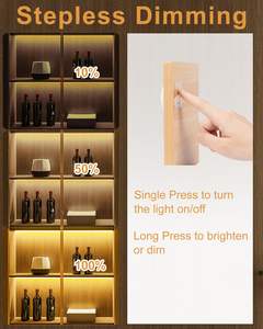 Barre lumineuse à diodes électroluminescentes COB capable de pénétrer dans les LED tactiles avec éclairage pour porte-chaussures - Product Image 3