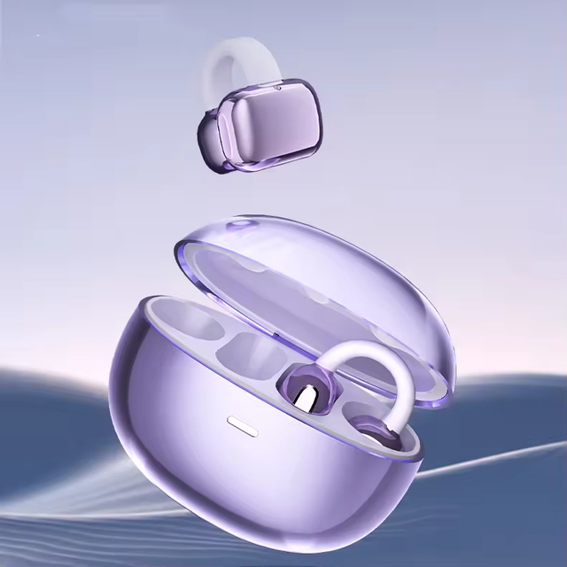 Latest TS61 Open Ear Earbuds ENC Noise Cancelling Wireless Earbuds AI Translator Earbuds Ear Clip Headphone for Sports