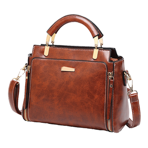 Sac à main vintage en cuir PU pour femme, grande capacité, léger, doublure en coton, fermeture éclair, vente en gros, nouveau modèle 2026, pas cher, Dubaï - Product Image 1