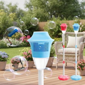 Macchina per <span class=keywords><strong>Bolle</strong></span> Elettrica a Forma di Pianta <span class=keywords><strong>in</strong></span> Vaso, Giocattolo da Esterno Automatico Luminoso <span class=keywords><strong>in</strong></span> Plastica ABS, Generatore di <span class=keywords><strong>Bolle</strong></span> Portatile per Bambini - Product Image 4