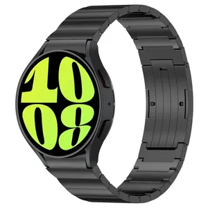 Correa de Titanio de Ajuste Rápido para Samsung <span class=keywords><strong>Galaxy</strong></span> <span class=keywords><strong>Watch</strong></span> 7 6 <span class=keywords><strong>5</strong></span> 40mm 44mm, Correa de Lujo sin Espacios, Clásica 43 47mm 42 46mm 5Pro 45mm - Product Image 2
