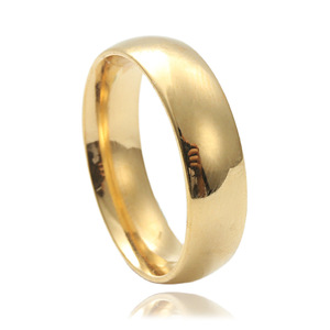 Bagues de couple en acier titane poli 23022 Bijoux unisexes Cadeau - Product Image 1