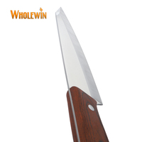 Ensemble de couteaux de boucher Cuisine à domicile Cuisine comprend Chef Couteau à découper Tomate Viande Coupe avec manche en bois Pakka