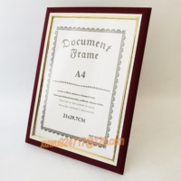 Cadre Photo pour documents PS, cadre Photo en plastique PS multi-styles avec plexiglas en verre, prix bas