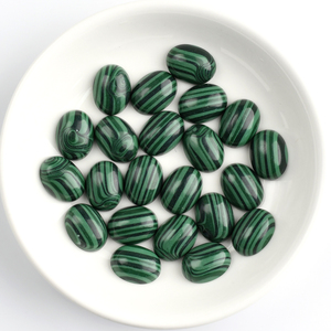 Bán Buôn Tổng Hợp Malachite Đá Quý Cắt Hình Bầu Dục Hình <span class=keywords><strong>Cabochon</strong></span> Chất Lượng Cao Đá Quý Malachite Cho Đồ Trang Sức - Product Image 4