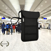 Porte-cartes et porte-passeport en nylon léger, durable et de grande capacité