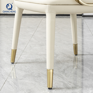 Sedie da Pranzo QIANCHENG in Vera Pelle PU Bianco Crema, Moderne e di Lusso, Bestseller con Schienale Alto per Sala da Pranzo - Product Image 3