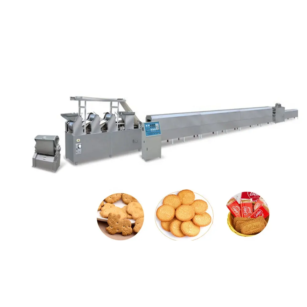 CE 최고 품질 비스킷 샌드위치 만드는 기계 공장 크림 쿠키 생산 라인