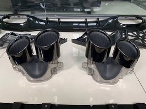 Difusor trasero directo de fábrica con tubo de escape para Mercedes Benz Hatchback A CLASS W177 actualización a estilo A45 AMG - Product Image 6