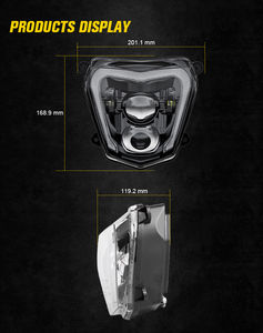 Pour 2013-2017 <span class=keywords><strong>KTM</strong></span> <span class=keywords><strong>Duke</strong></span> 690R Emark supermoto led phare blanc DRL pour 2012-2019 <span class=keywords><strong>KTM</strong></span> <span class=keywords><strong>Duke</strong></span> <span class=keywords><strong>690</strong></span> dirt bike phare - Product Image 2