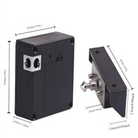 Serrure de casier électronique intelligente sans clé avec lecteur de carte IC, accès à distance sans fil et contrôle par application TTlock, serrure de cabinet RFID
