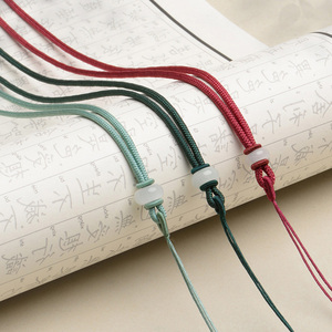 Cordon de <span class=keywords><strong>collier</strong></span> semi-finis de 2 mm, noir, rouge, cyan, vert, longueur réglable de 65 à 70 cm, pour la fabrication de bijoux - Product Image 1