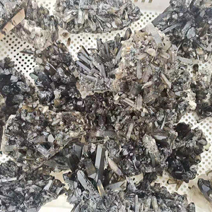 Cluster de cuarzo negro Natural, cristal de cuarzo ahumado, decoración curativa Druse, venta al por mayor - Product Image 6