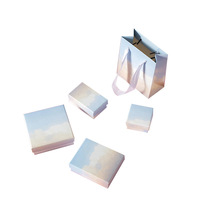 Logotipo personalizable, caja de joyería de nube de ventas, pendientes, anillos, juego literario, cantidad de descuento, pulsera, collar, caja de embalaje de joyería