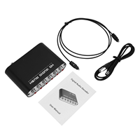 Convertisseur audio multi-interface coaxial à 6 canaux RCA Boîte décodeur audio 5.1 canaux