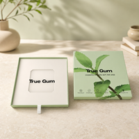 Boîte en papier rigide personnalisée et durable avec un design de plantes vertes pour l'emballage d'aliments biologiques et de produits sains