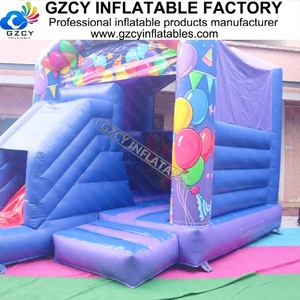 Château gonflable commercial avec toboggan, en PVC, sur le thème des anniversaires, pour fêtes - Product Image 5