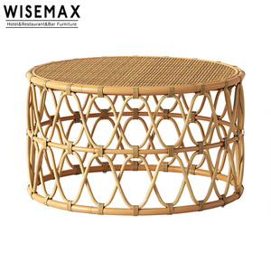 Bàn Mây Liễu Gai Tròn Hiện Đại Bàn Cà Phê Mây Bàn Trà Sân Vườn Nội Thất Nội Thất Mây Tre Trang Trí Nội Thất - Product Image 1