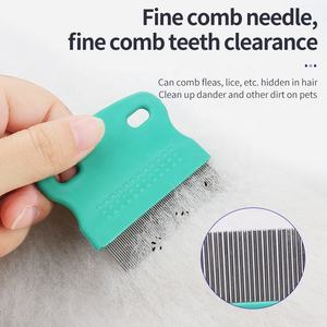 Pettine per la pulizia dei peli di gatto con Logo personalizzato all'ingrosso della fabbrica pettine per pulci per animali domestici - Product Image 3