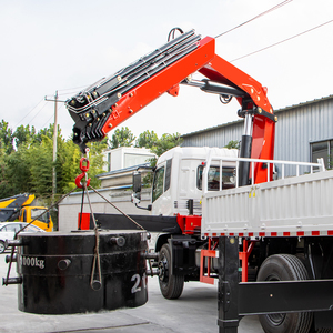 Nouvelle conception de grue à flèche articulée de 3 à 8 tonnes, grue de chargement montée sur camion lourd, grue à flèche hydraulique pliable en acier BS700 - Product Image 3