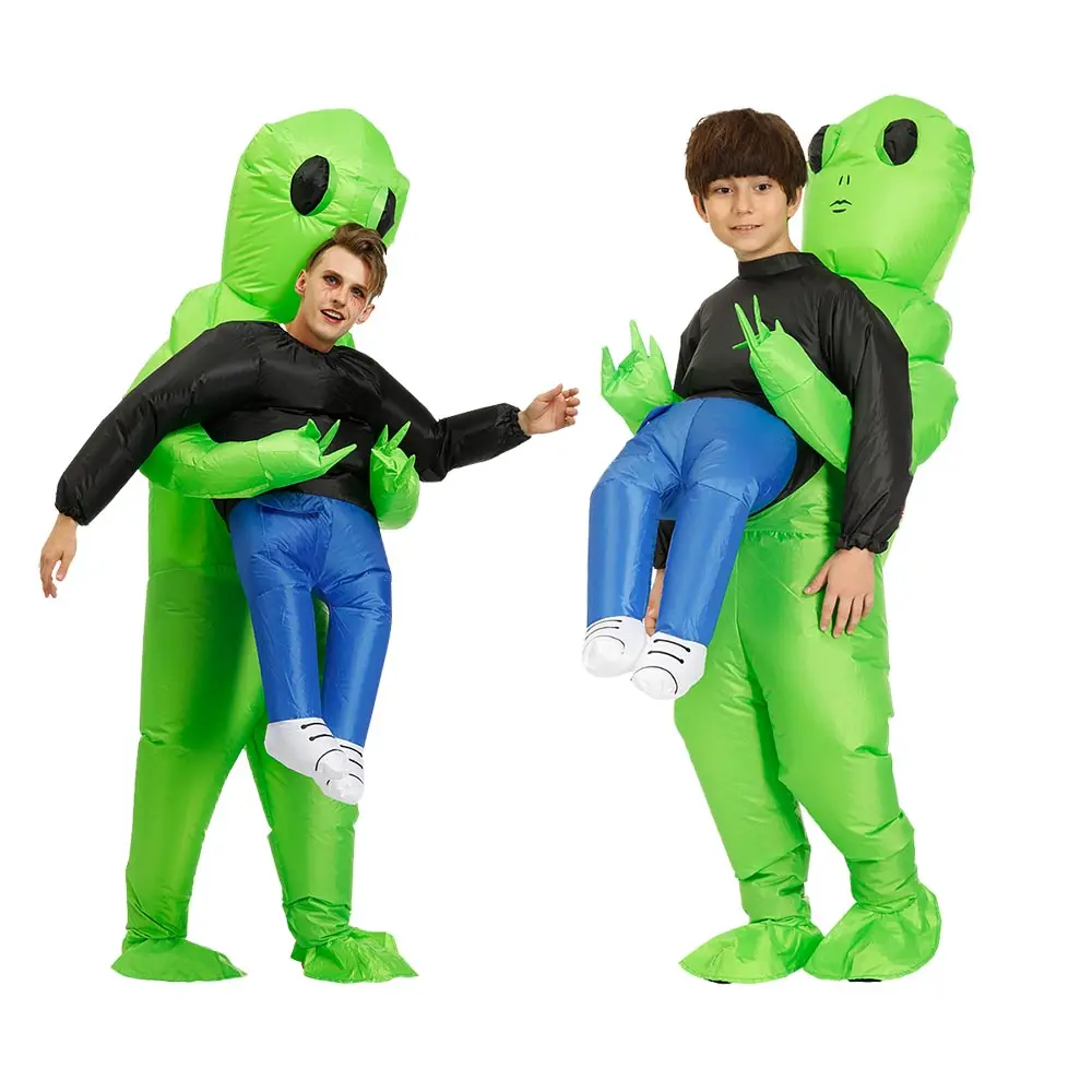 Halloween Gift Supply Kids Volwassen Spelen Ghost Alien Ontwerpen Custom Opblaasbare Mascotte Kostuum
