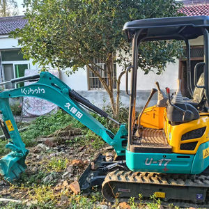 Miniexcavadora Kobelco U17 de 1.8 Toneladas de Segunda Mano con Pocas Horas de Trabajo (1000 Horas) Características: Motor PLC, Caja de Cambios, Bomba de Engranajes - Product Image 1