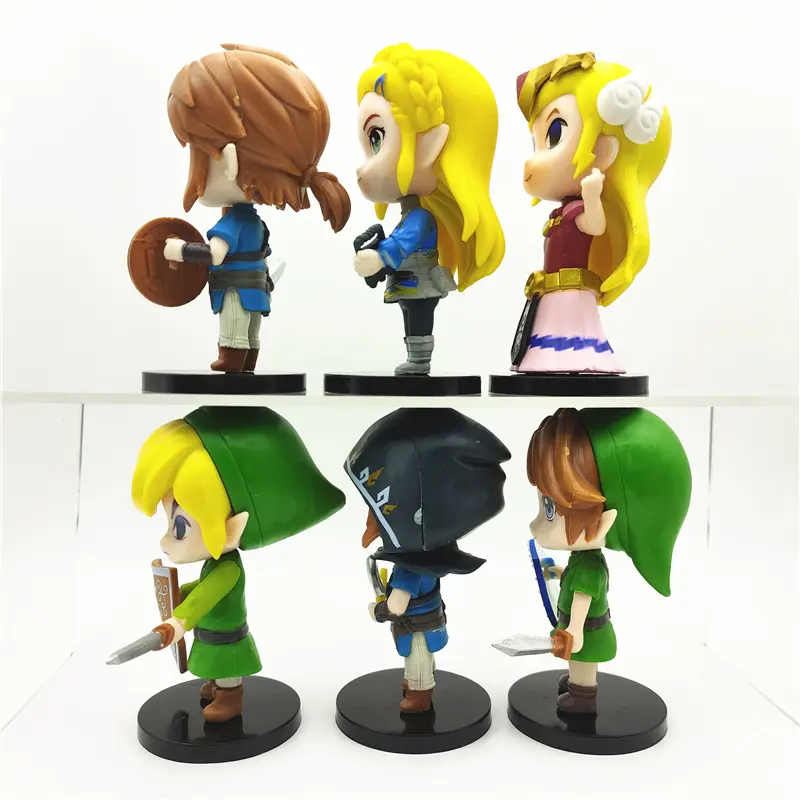 6 Stks/set Desktop Decoraties De Legende Van Zelda Anime Pvc Figuur Voor Vakantie Geschenken
