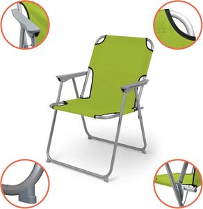 Chaises pliantes classiques légères à structure métallique pour jardin, plage, camping, pêche, voyage et utilisation en parc - Product Image 5