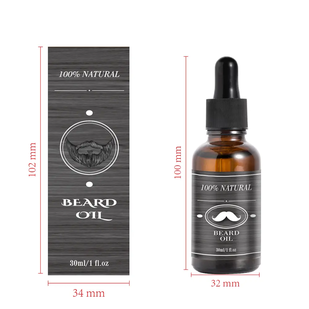 Private Label Growth Beard Oil Men 100% Natural