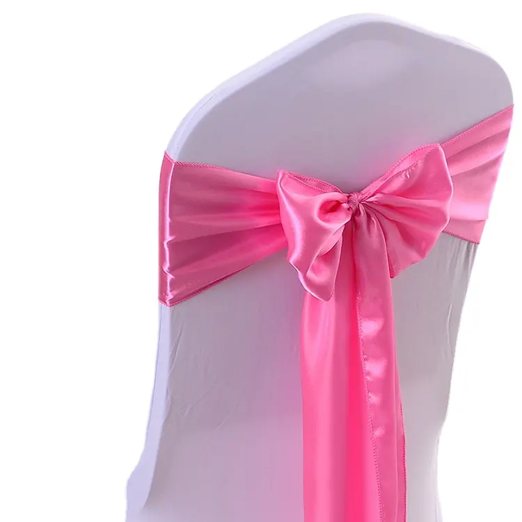 Hot Sale Wedding Chair Bow Tie on the Back for the Wedding Chair Decorations Wedding Sash