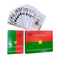Carte à jouer personnages du marché africain, personnalisation BURKINA FASO, JP164 wubi Poker