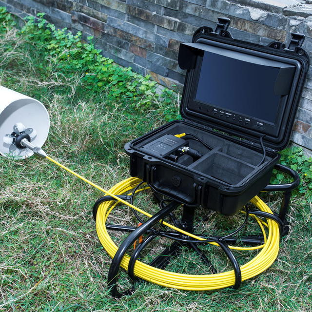 DVR Recording Pipe Inspection Camera 9" Monitor Borescope IP68 23mm Drain Sewer Pipeline Industrial Endoscope With 1000tvl