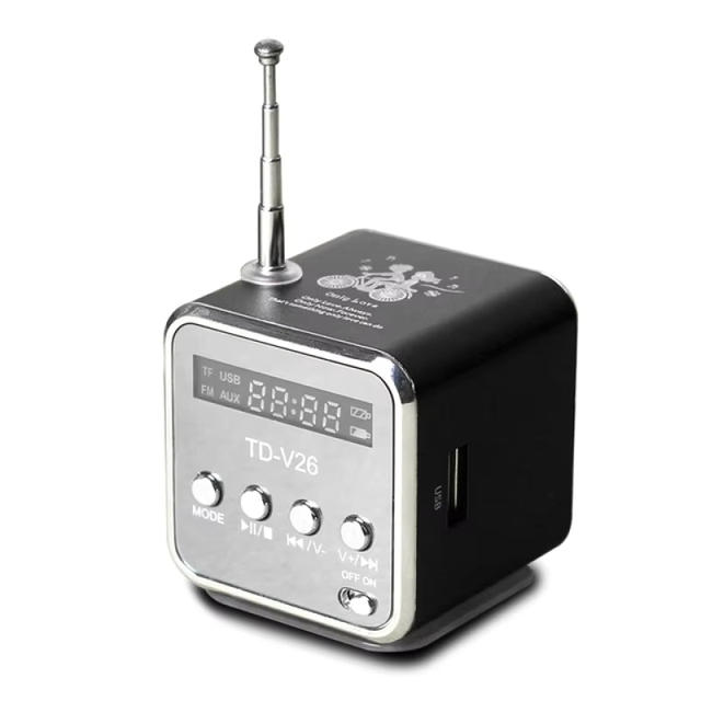 2021 New Arrivals Mini Speaker Outdoor Portable With FM Radio for TV Phone Notebook USB s Support TF MP3 Player