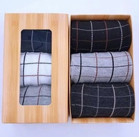SHANXIN Lot de 3 paires de chaussettes en coton pour hommes, élégantes et de qualité supérieure