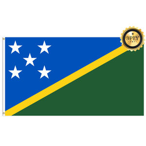 Venta al por mayor 3x5ft Las Islas Salomón banderas poliéster Personalizar todas las naciones envío rápido Proveedor confiable - Product Image 2