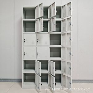 <b>Storage</b> <b>Lockers</b> 18 Doors Metal <b>Locker</b> 6 Layers Standing Type Disassembly <b>Storage</b> Rectangle KL-35 - Product Image 4