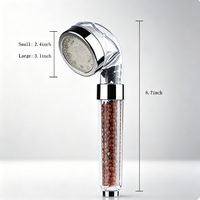 Pommeau de douche LED coloré à 7 couleurs, changement automatique de couleur, lumière de douche activée par le débit d'eau pour baignoire et salle de bain