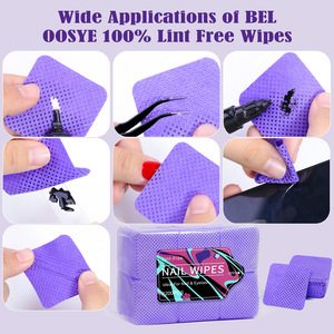 1200 miếng tẩy sơn móng tay không xơ vải Miếng làm sạch Keo nối mi mềm dụng cụ làm sạch dạng móng khô siêu thấm - Product Image 5