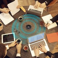 Vicsound haute qualité 360 degrés Usb ordinateur conférence jeu enregistrement Microphone de bureau haut-parleur intégré en gros